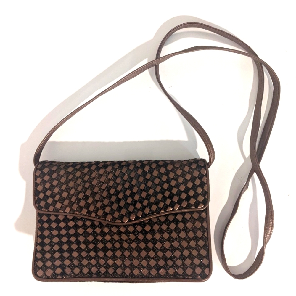 Vintage Jay Herbert woven leather crossbody bag